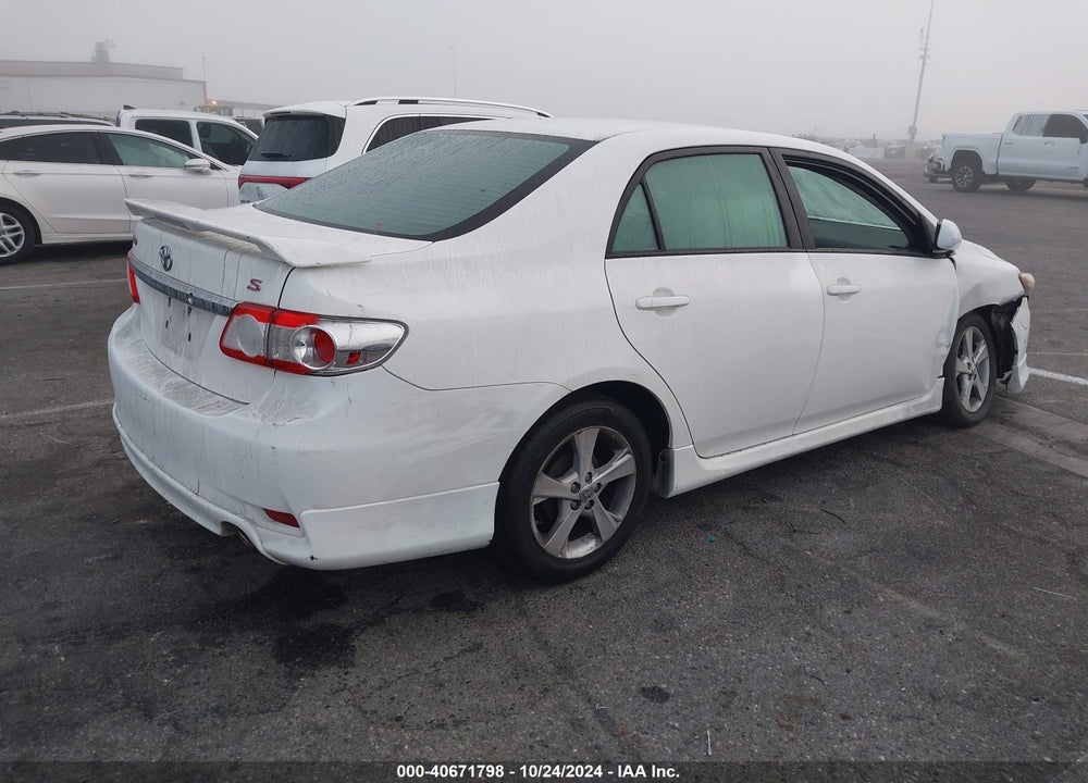 2011 TOYOTA COROLLA S VIN: 2T1BU4EE4BC677621