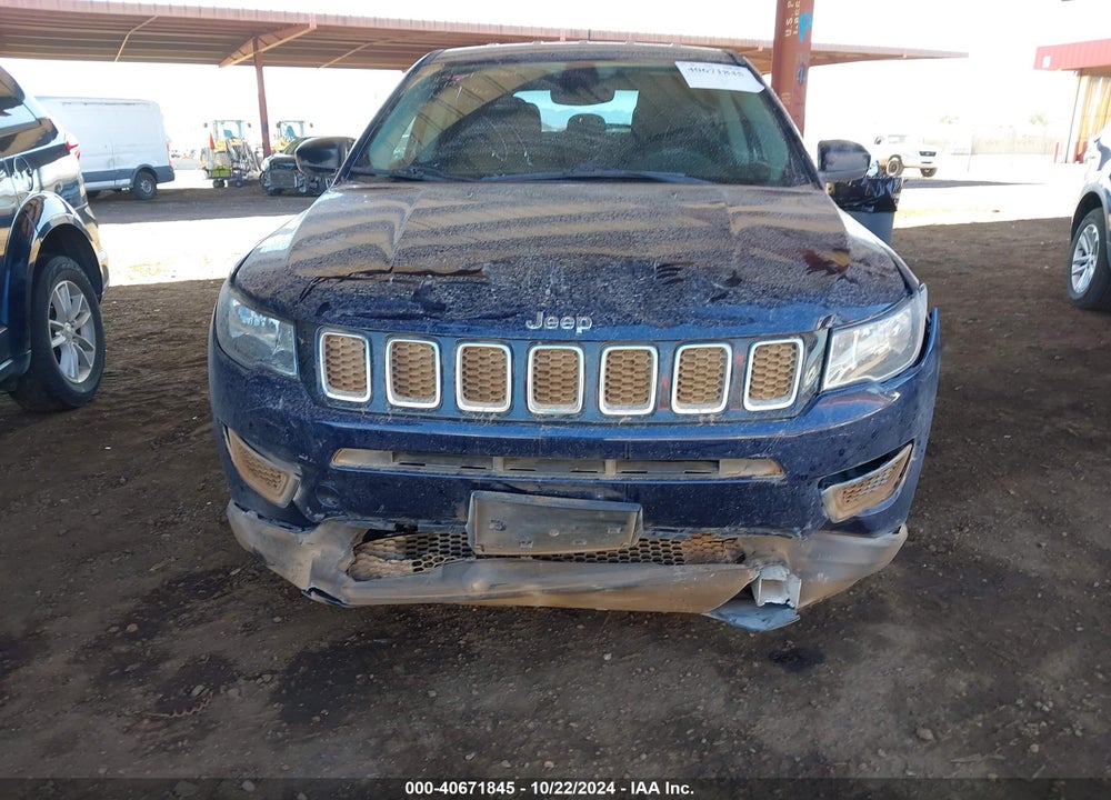 2018 JEEP COMPASS SPORT FWD VIN: 3C4NJCAB2JT193390