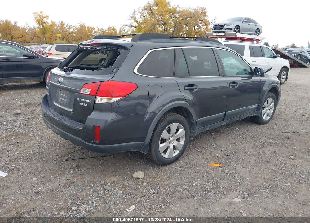 2011 SUBARU OUTBACK 2.5I PREMIUM VIN: 4S4BRBCC9B3432969