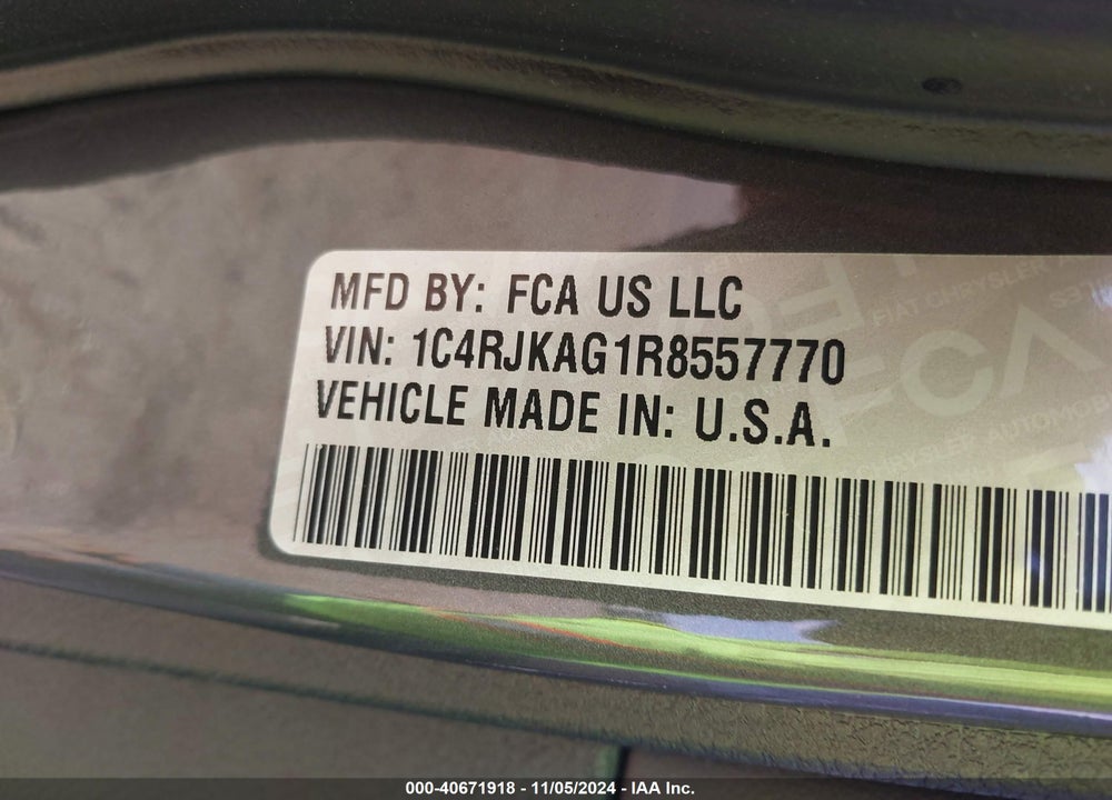 2024 JEEP GRAND CHEROKEE L ALTITUDE 4X4 VIN: 1C4RJKAG1R8557770