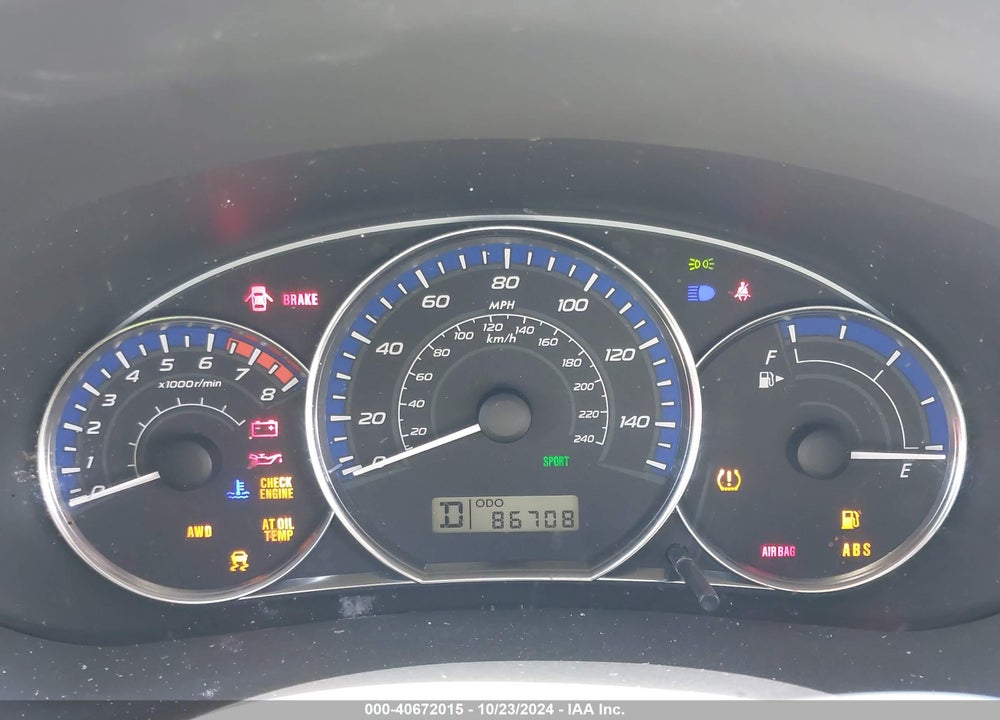 2011 SUBARU FORESTER 2.5X VIN: JF2SHABC2BH712224