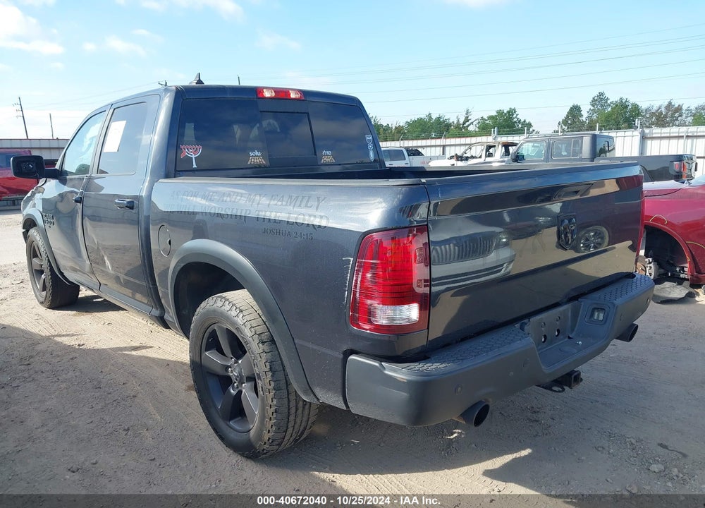 2019 RAM 1500 CLASSIC WARLOCK 4X2 5'7 BOX VIN: 1C6RR6LT9KS698080