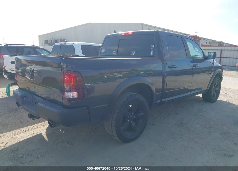 2019 RAM 1500 CLASSIC WARLOCK 4X2 5'7 BOX VIN: 1C6RR6LT9KS698080