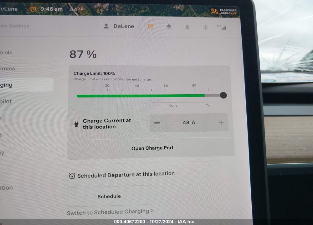 2020 TESLA MODEL 3 LONG RANGE DUAL MOTOR ALL-WHEEL DRIVE VIN: 5YJ3E1EB9LF787504