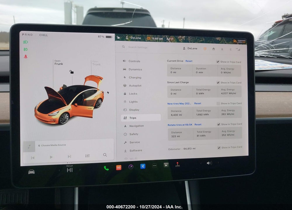 2020 TESLA MODEL 3 LONG RANGE DUAL MOTOR ALL-WHEEL DRIVE VIN: 5YJ3E1EB9LF787504