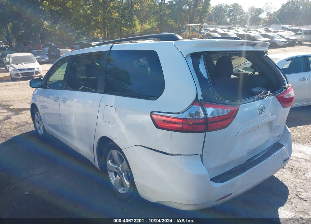 2016 TOYOTA SIENNA LE 8 PASSENGER VIN: 5TDKK3DC9GS705766