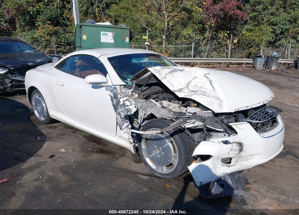 2002 LEXUS SC 430 VIN: JTHFN48Y120024161