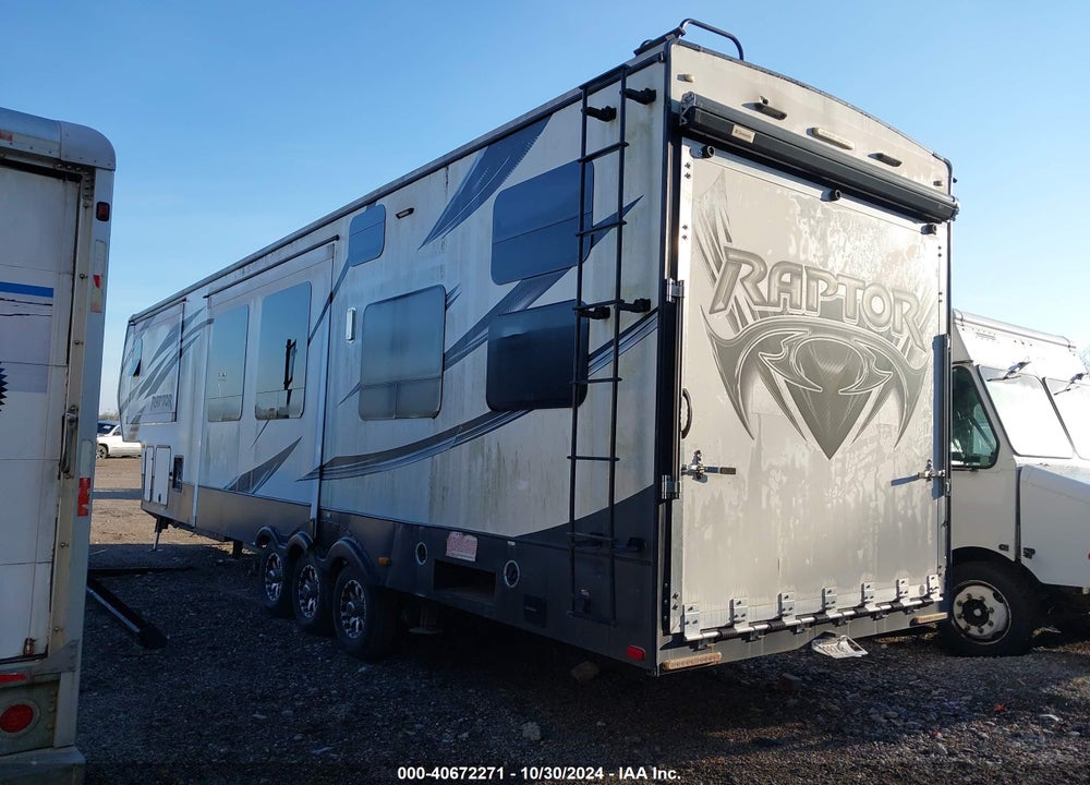 2014 KEYSTONE RAPTOR 40' 5TH WHEEL CAMPER VIN: 4YDF36538ER800861