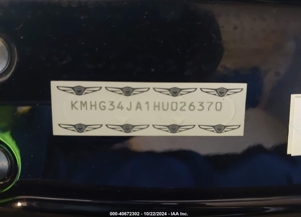 2017 GENESIS G90 3.3T PREMIUM VIN: KMHG34JA1HU026370