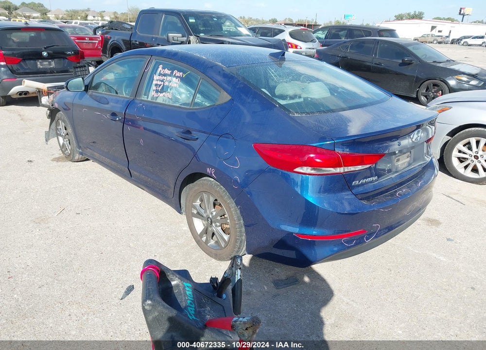 2018 HYUNDAI ELANTRA SEL VIN: 5NPD84LF4JH257734