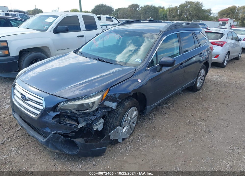 2017 SUBARU OUTBACK 2.5I PREMIUM VIN: 4S4BSACC1H3419110