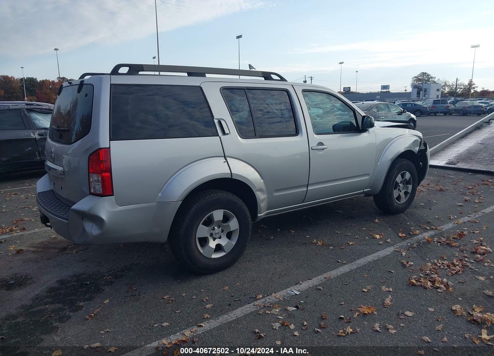 2010 NISSAN PATHFINDER S VIN: 5N1AR1NB0AC629487