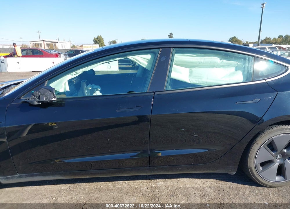 2021 TESLA MODEL 3 STANDARD RANGE PLUS REAR-WHEEL DRIVE VIN: 5YJ3E1EA7MF929485