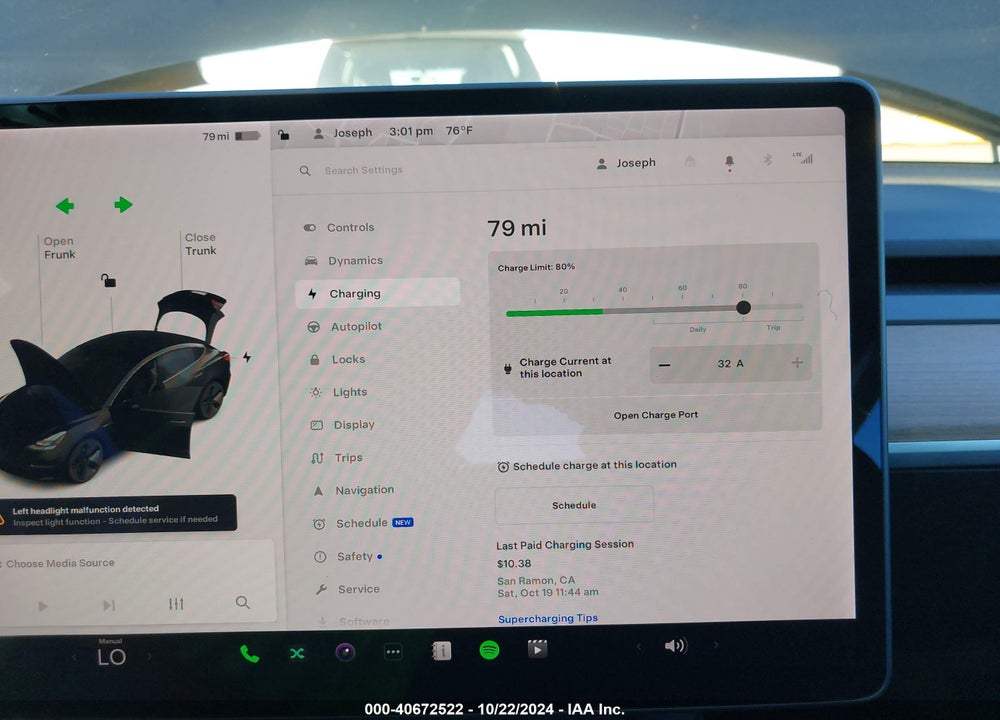 2021 TESLA MODEL 3 STANDARD RANGE PLUS REAR-WHEEL DRIVE VIN: 5YJ3E1EA7MF929485