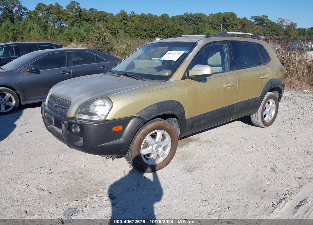 2005 HYUNDAI TUCSON GLS/LX VIN: KM8JN12D75U064799