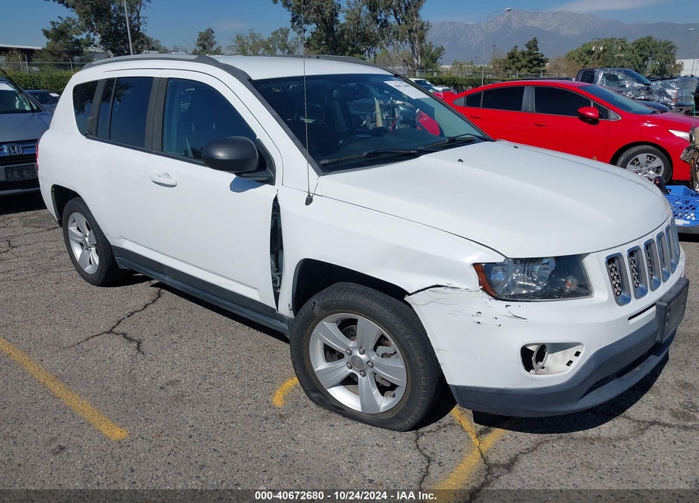 2016 JEEP COMPASS SPORT VIN: 1C4NJCBA9GD743821
