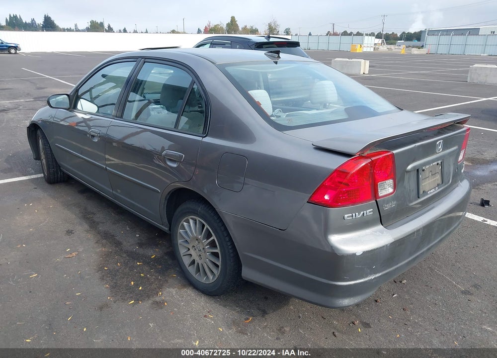 2005 HONDA CIVIC LX VIN: 2HGES165X5H615622