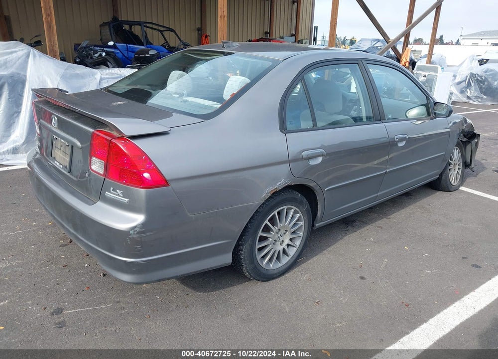 2005 HONDA CIVIC LX VIN: 2HGES165X5H615622