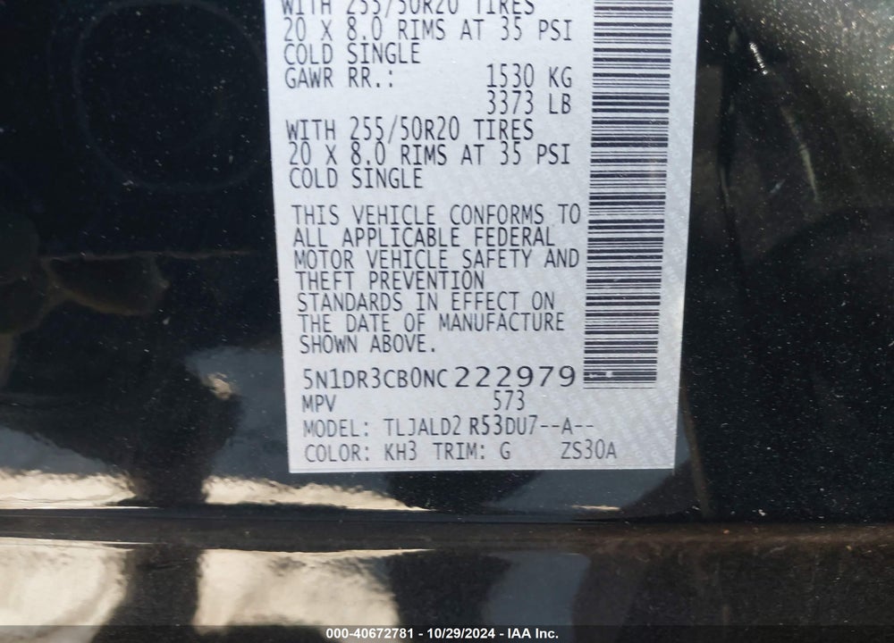 2022 NISSAN PATHFINDER SL 2WD VIN: 5N1DR3CB0NC222979
