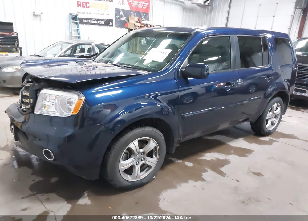 2013 HONDA PILOT EX-L VIN: 5FNYF4H58DB034249