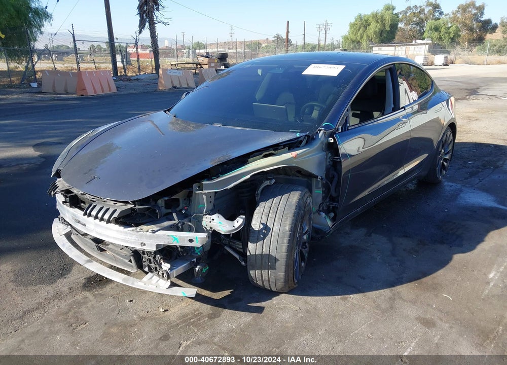 2021 TESLA MODEL 3 PERFORMANCE DUAL MOTOR ALL-WHEEL DRIVE VIN: 5YJ3E1EC4MF990570