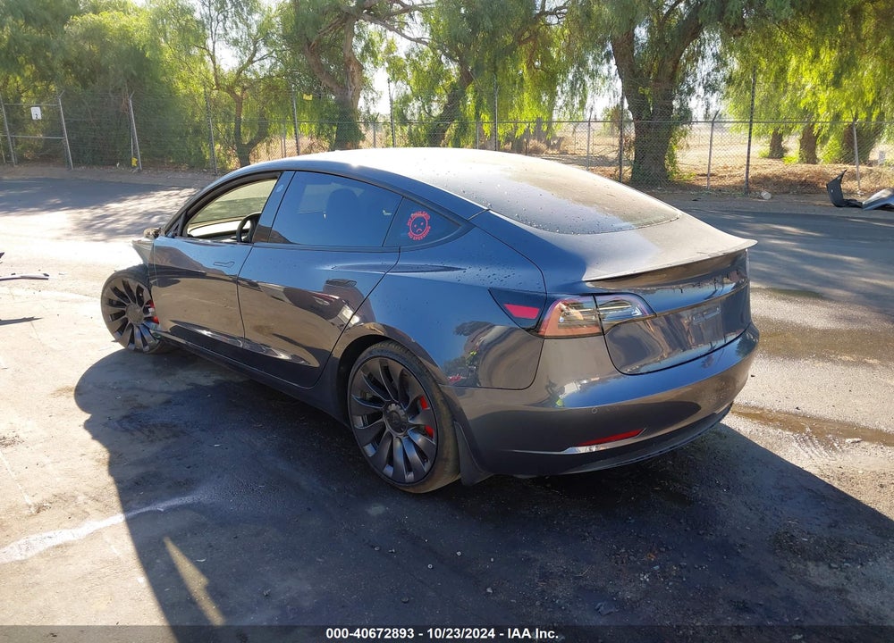 2021 TESLA MODEL 3 PERFORMANCE DUAL MOTOR ALL-WHEEL DRIVE VIN: 5YJ3E1EC4MF990570
