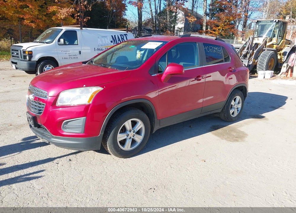 2015 CHEVROLET TRAX LT VIN: KL7CJRSB1FB150660