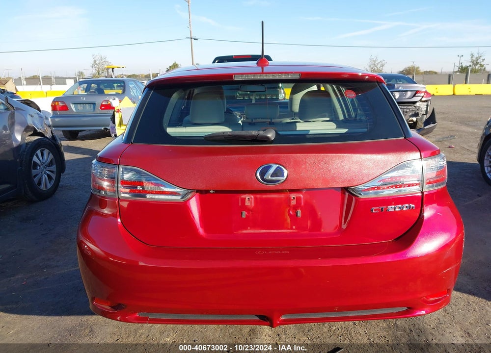 2011 LEXUS CT 200H PREMIUM VIN: JTHKD5BH3B2018026