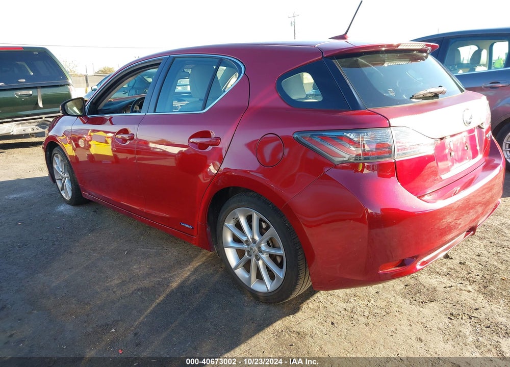 2011 LEXUS CT 200H PREMIUM VIN: JTHKD5BH3B2018026