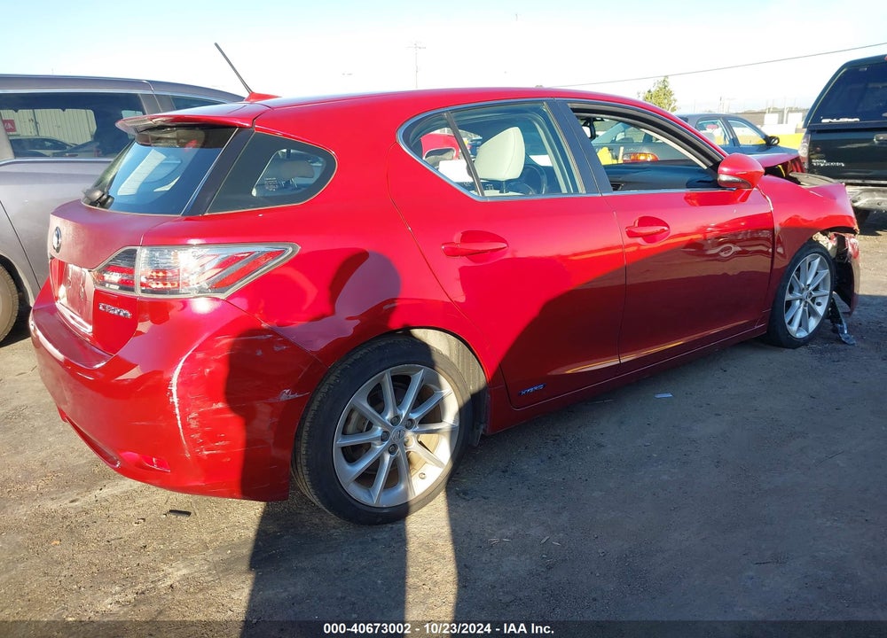 2011 LEXUS CT 200H PREMIUM VIN: JTHKD5BH3B2018026