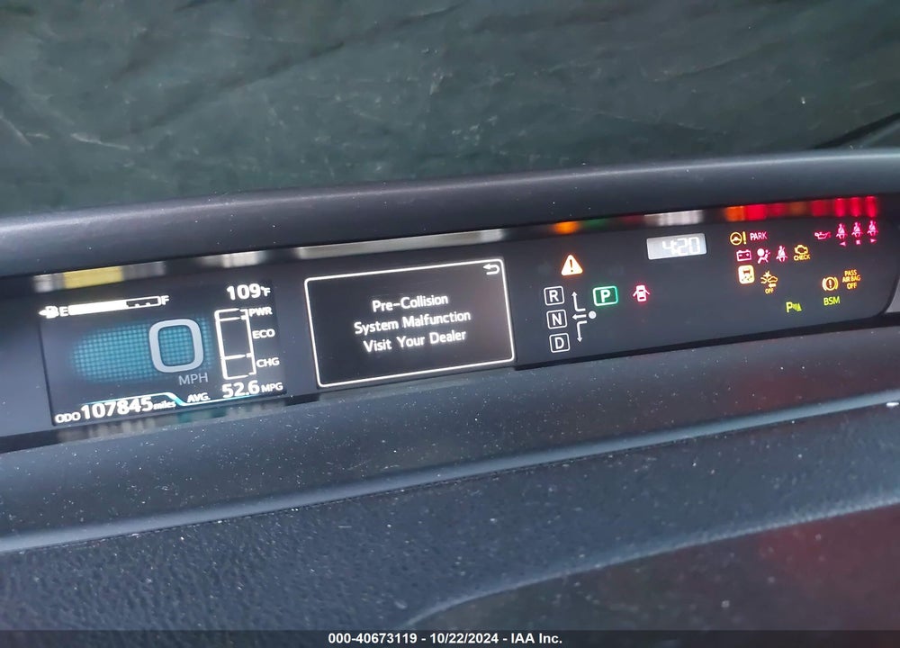 2020 TOYOTA PRIUS LE VIN: JTDKARFU5L3104703