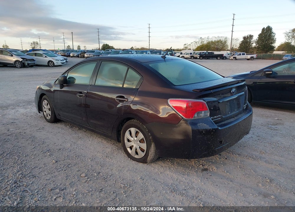 2012 SUBARU IMPREZA 2.0I VIN: JF1GJAA62CH017544