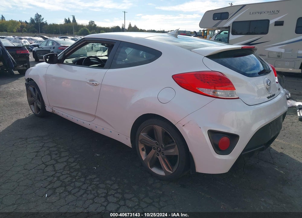 2014 HYUNDAI VELOSTER TURBO W/BLACK VIN: KMHTC6AEXEU211056