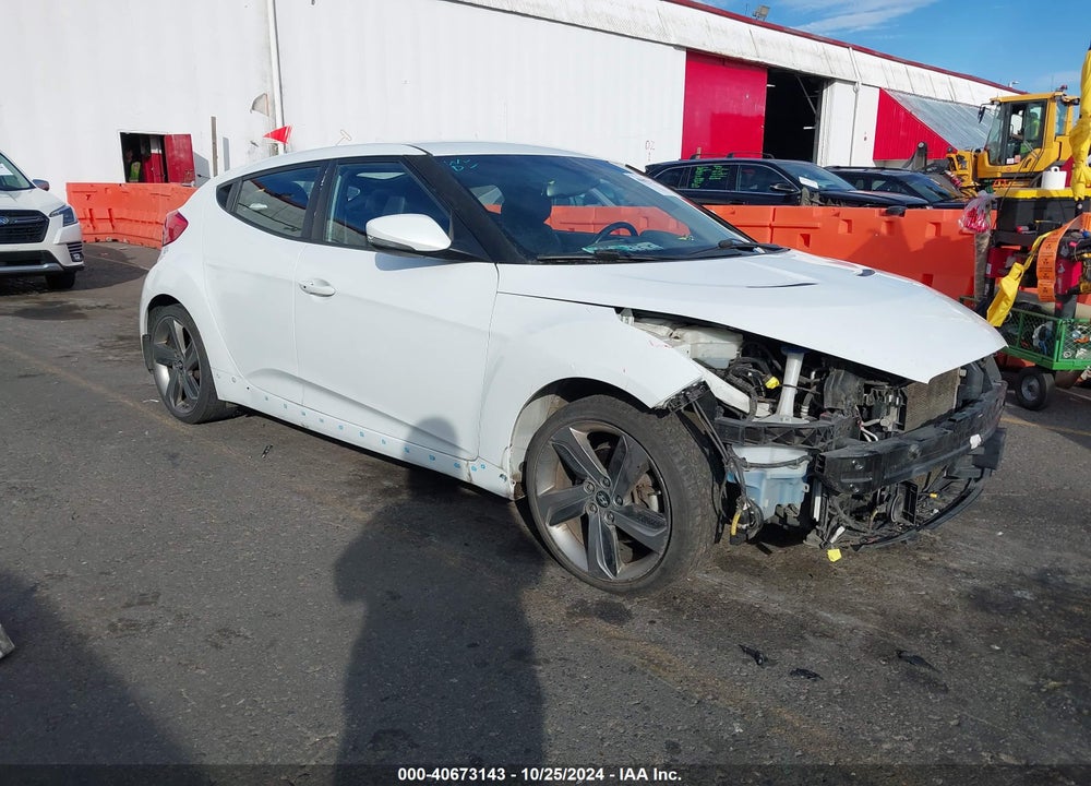 2014 HYUNDAI VELOSTER TURBO W/BLACK VIN: KMHTC6AEXEU211056
