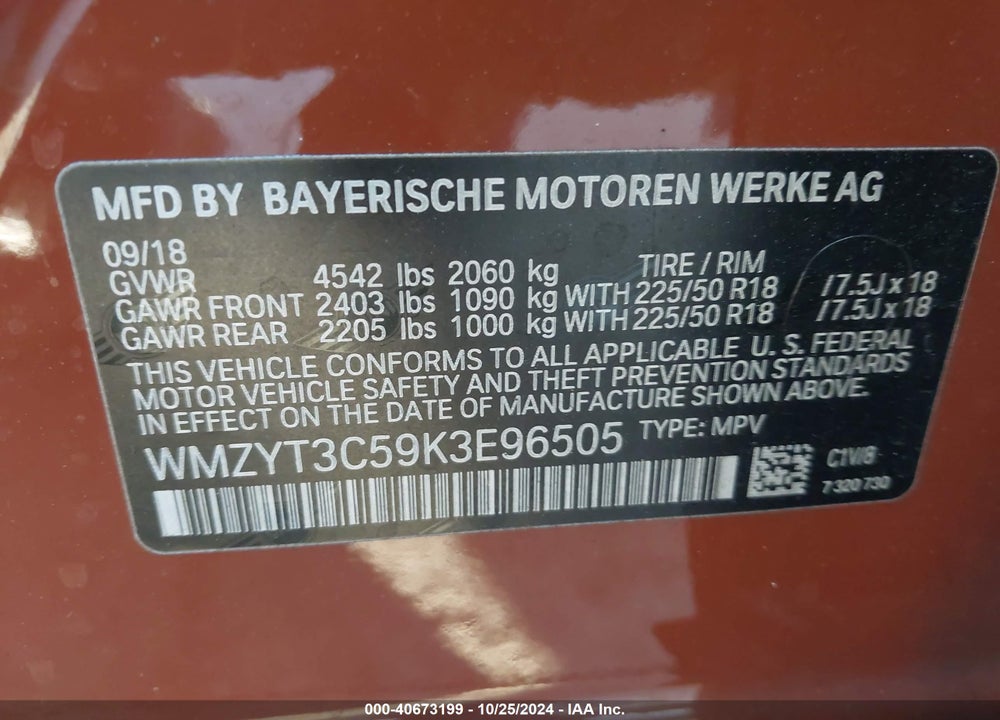 2019 MINI COUNTRYMAN COOPER S VIN: WMZYT3C59K3E96505