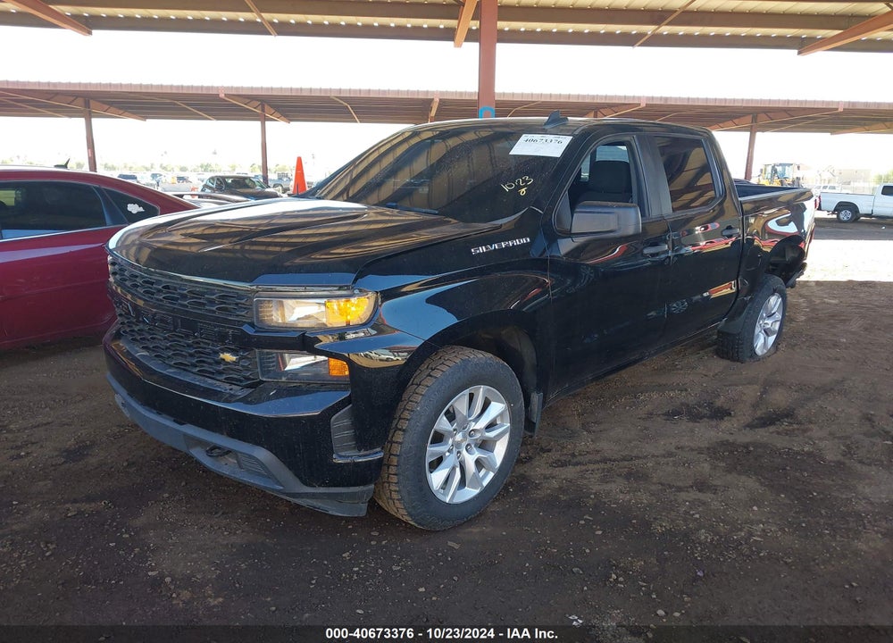 2021 CHEVROLET SILVERADO 1500 2WD SHORT BED CUSTOM VIN: 3GCPWBEK1MG414196