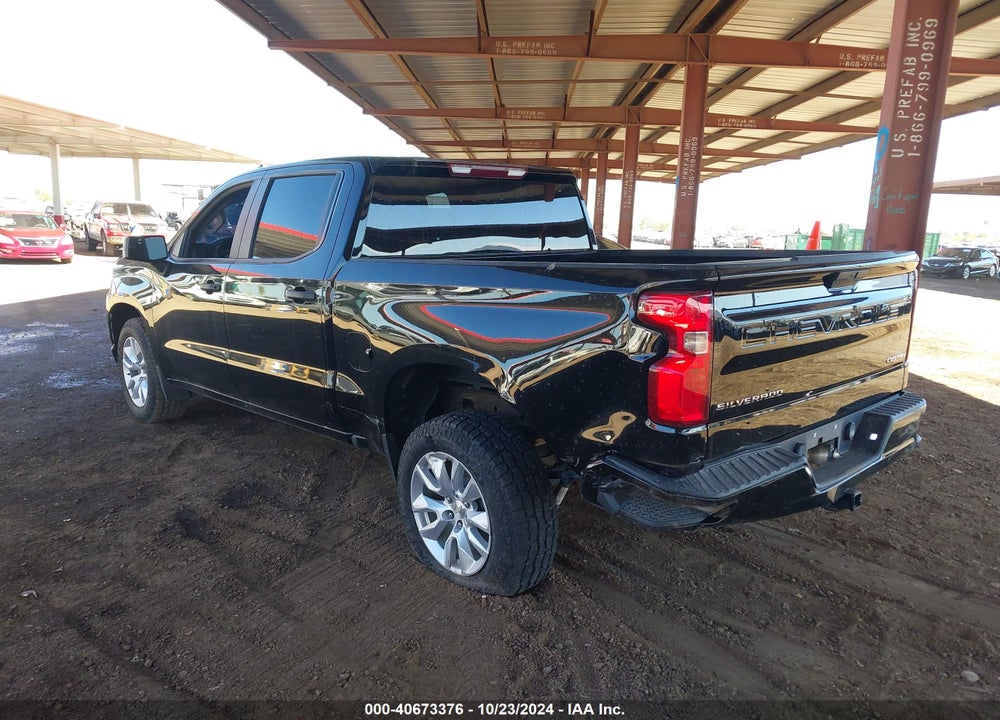 2021 CHEVROLET SILVERADO 1500 2WD SHORT BED CUSTOM VIN: 3GCPWBEK1MG414196