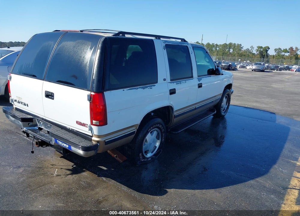 1999 GMC YUKON SLE VIN: 1GKEK13R4XJ718658