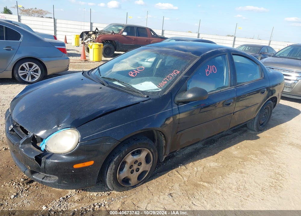 2002 DODGE NEON VIN: 1B3ES26C42D513780