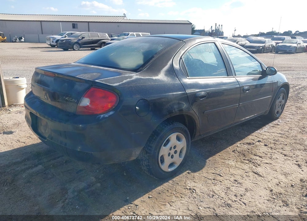 2002 DODGE NEON VIN: 1B3ES26C42D513780