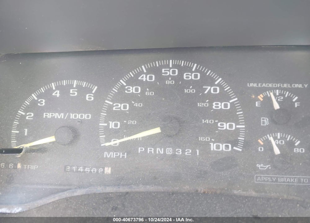 1997 CHEVROLET C1500 FLEETSIDE VIN: 1GBEC19R0VE227577