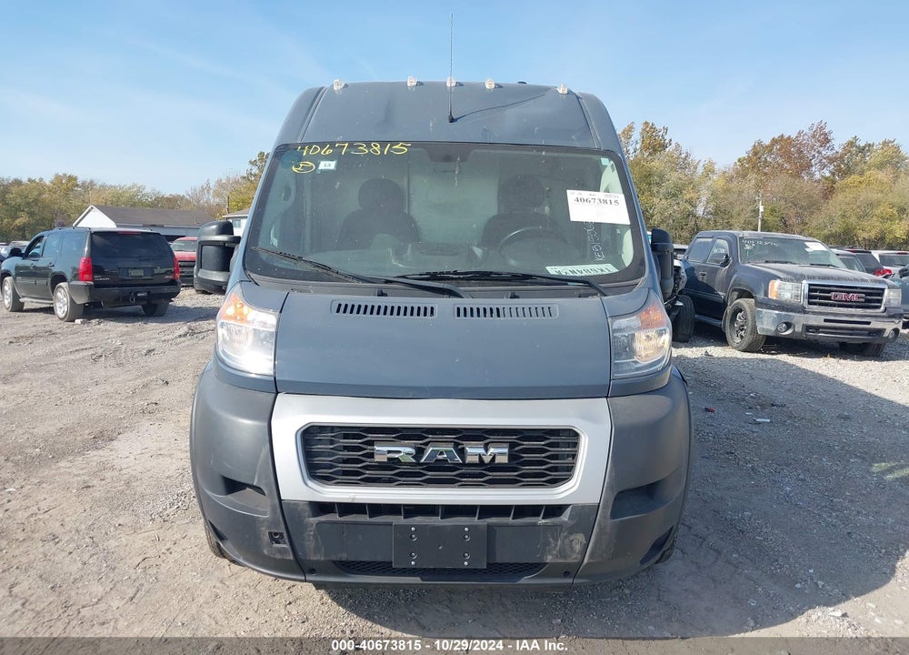 2019 RAM PROMASTER 2500 HIGH ROOF 159 WB VIN: 3C6TRVDG8KE515062