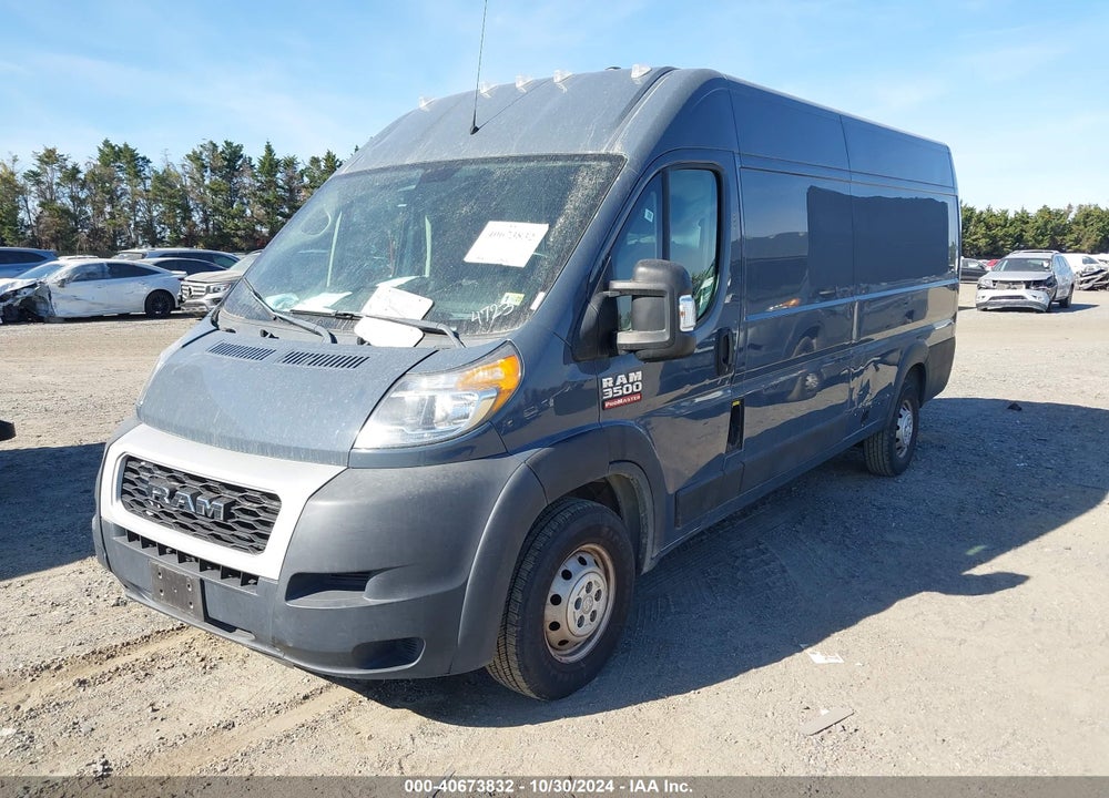 2019 RAM PROMASTER 3500 CARGO VAN HIGH ROOF 159 WB EXT VIN: 3C6URVJG5KE544723
