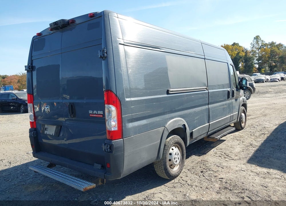 2019 RAM PROMASTER 3500 CARGO VAN HIGH ROOF 159 WB EXT VIN: 3C6URVJG5KE544723