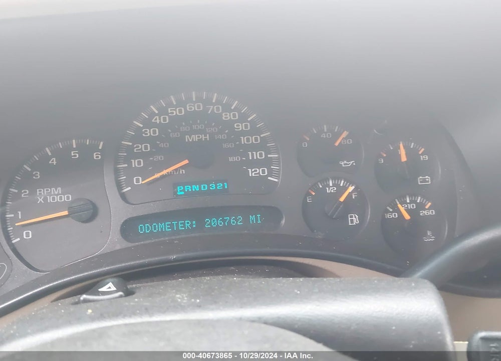 2003 CHEVROLET TAHOE Z71 VIN: 1GNEK13Z43R219728
