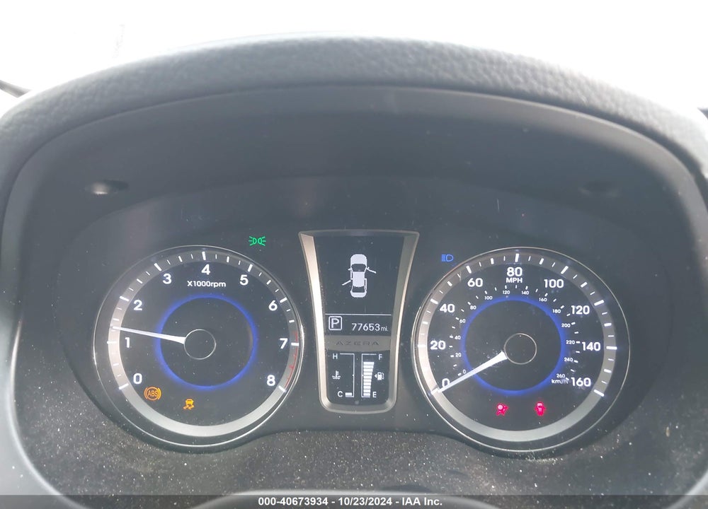2012 HYUNDAI AZERA VIN: KMHFG4JG4CA183812