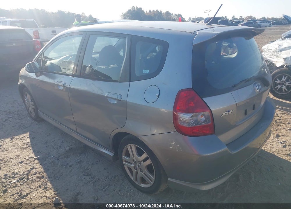 2008 HONDA FIT SPORT VIN: JHMGD38618S027297
