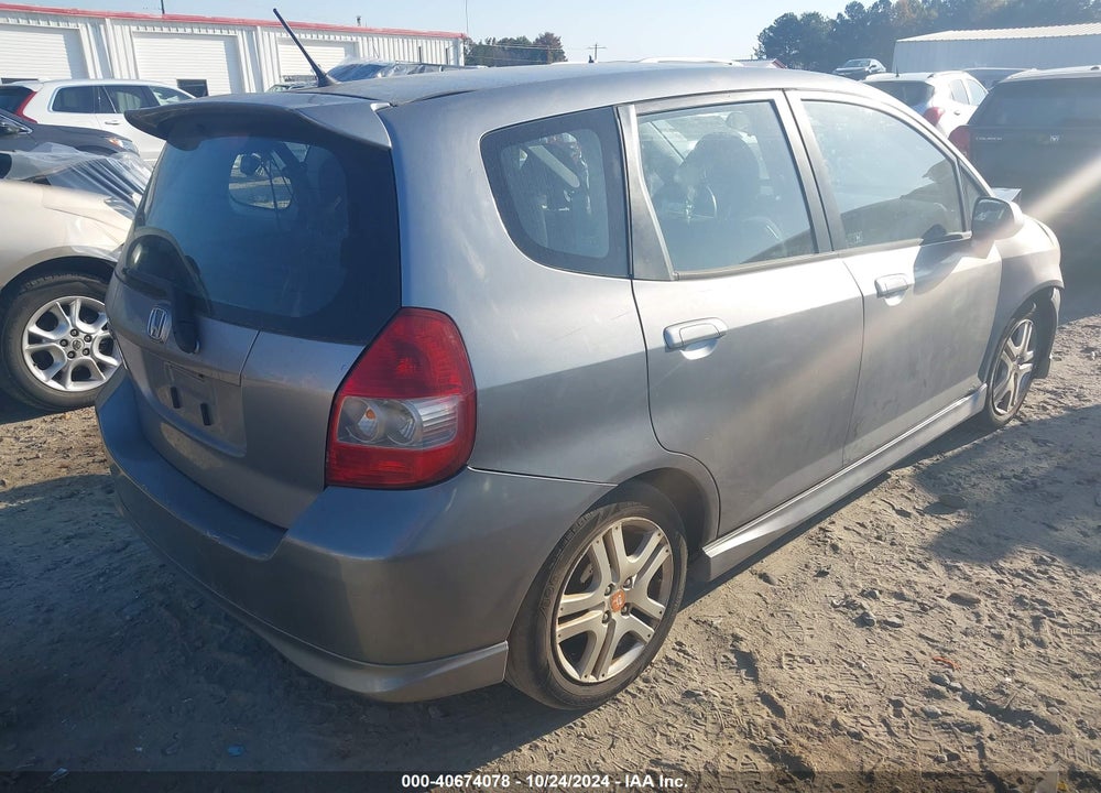 2008 HONDA FIT SPORT VIN: JHMGD38618S027297