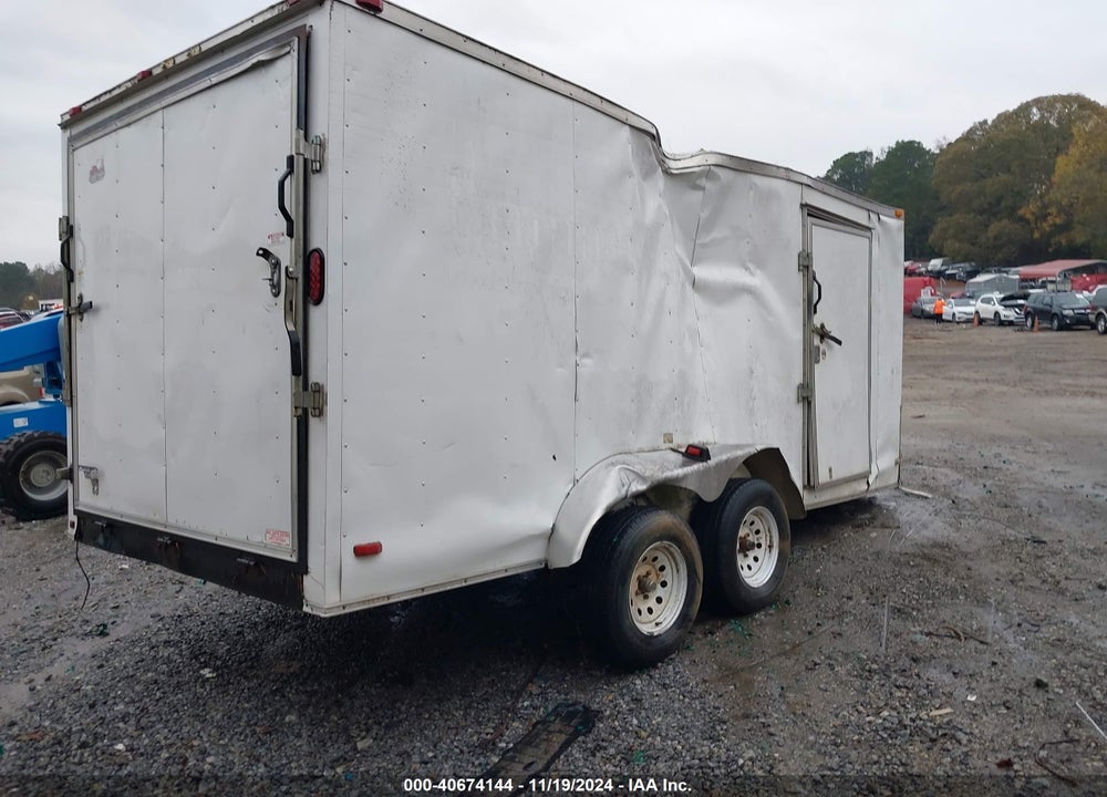 2014 COVERED WAGON TRAILER VIN: 53FBE1625EF012853
