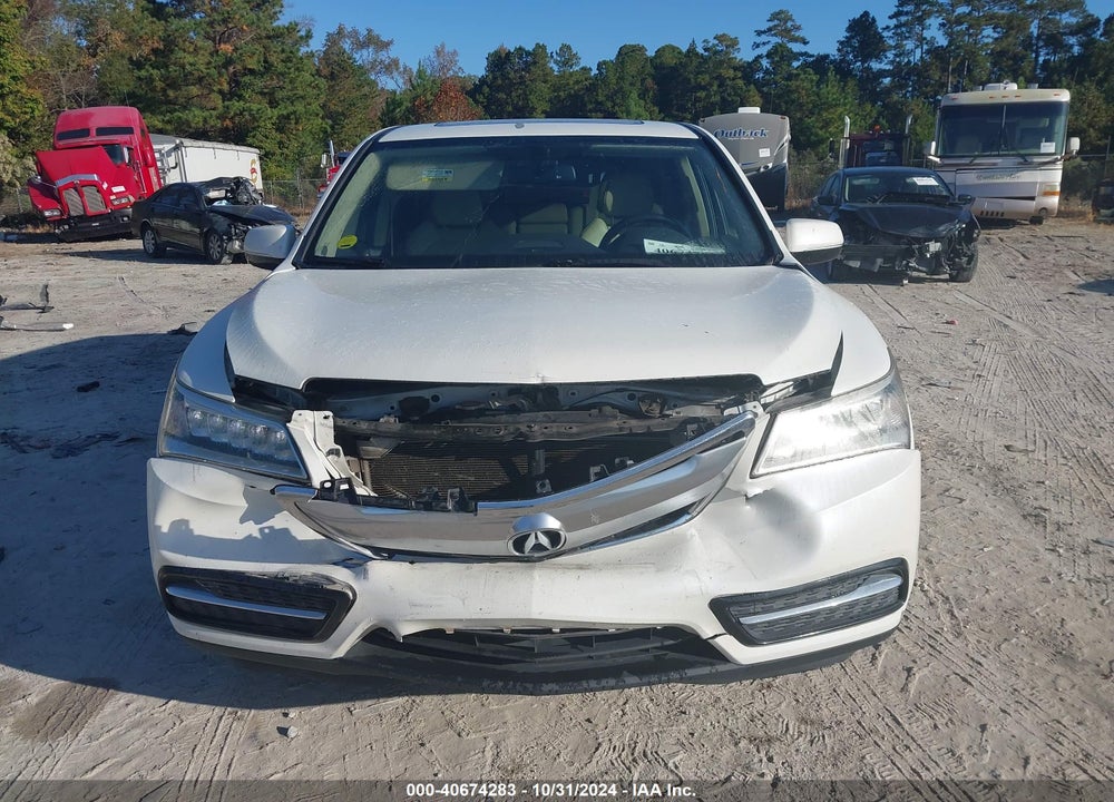 2015 ACURA MDX VIN: 5FRYD4H29FB011401